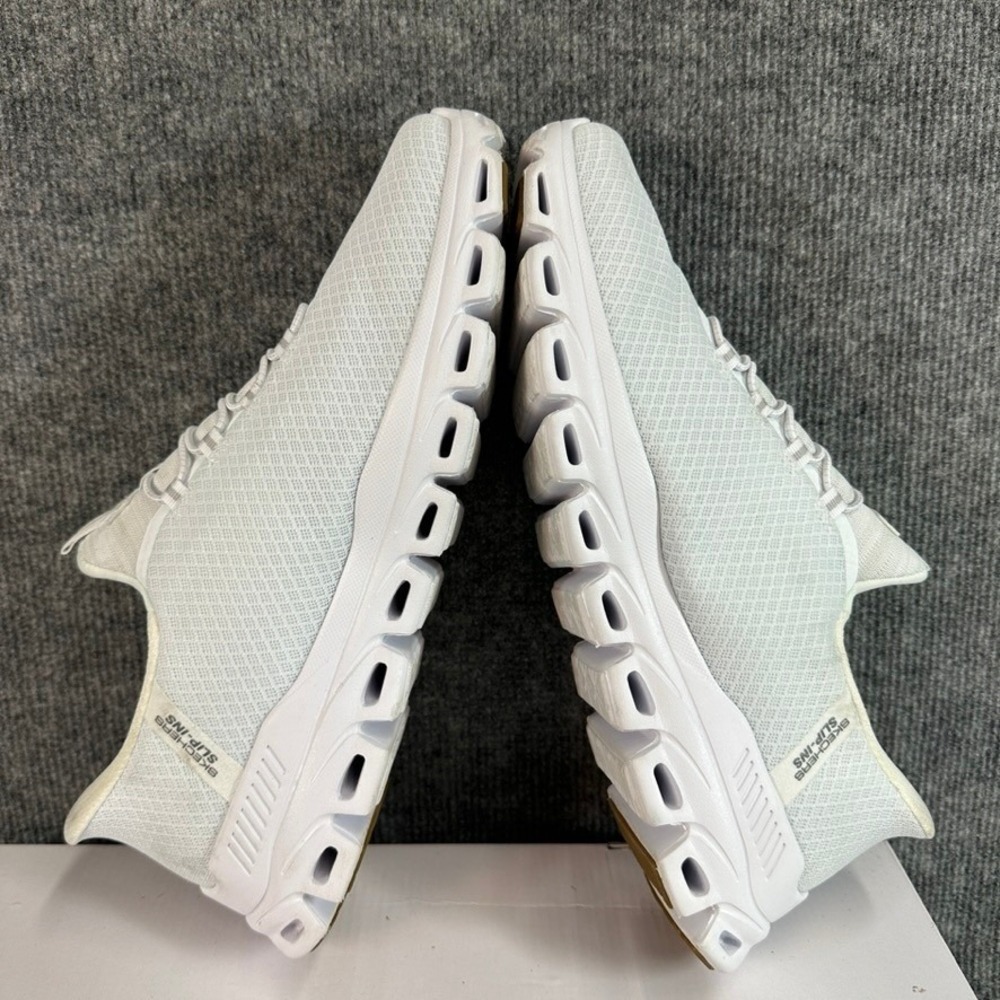 Skechers Hands Free Slip-ins Glide-Step Altus White Grey Sneakers Size 12 - Picture 8 of 14